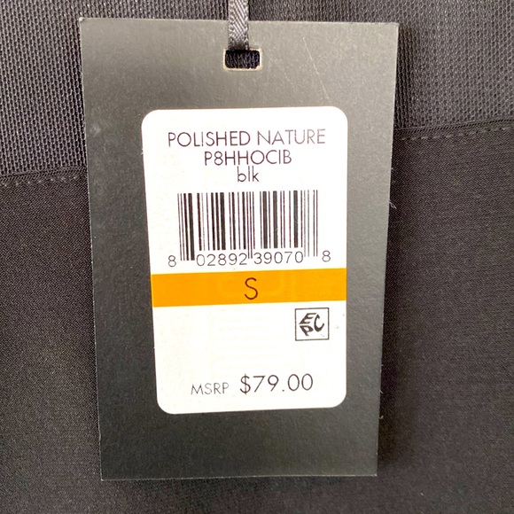 DKNY POLISHED NATURE 🖤BLACK🖤 MESH LONG SLEEVE PULLOVER TOP SIZE SMALL 🌟NWT🌟 - Picture 10 of 16